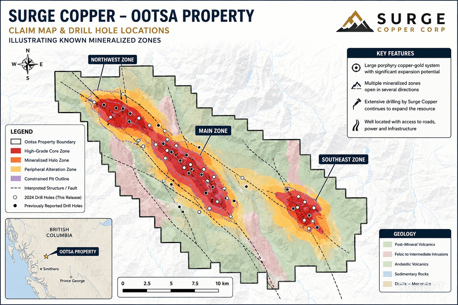 Surge Copper Ootsa Property