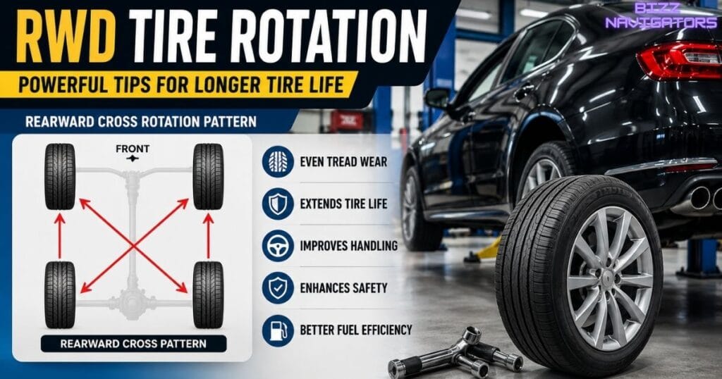 RWD tire rotation