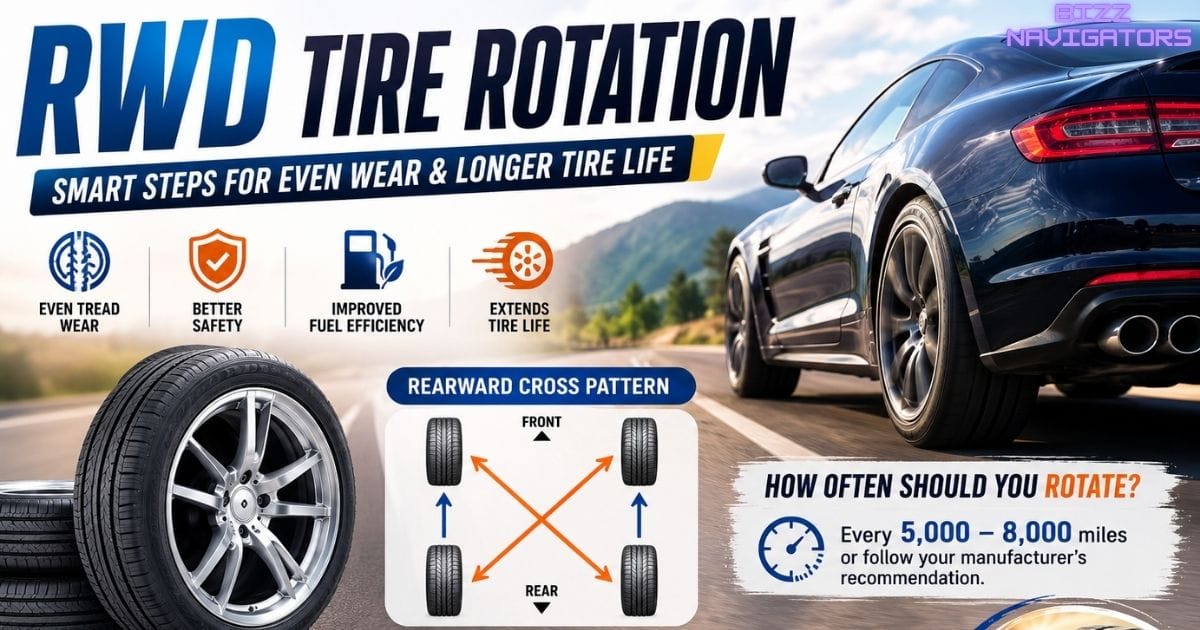 RWD tire rotation