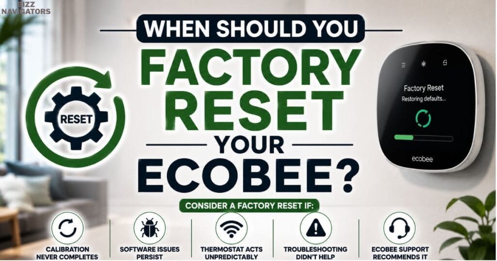 When Should You Factory Reset Your Ecobee?