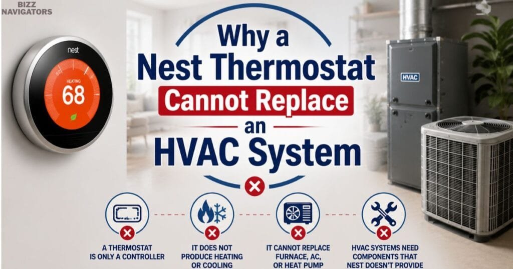Why a Nest Thermostat Cannot Replace an HVAC System