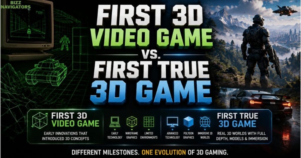 First 3D Video Game vs. First True 3D Game