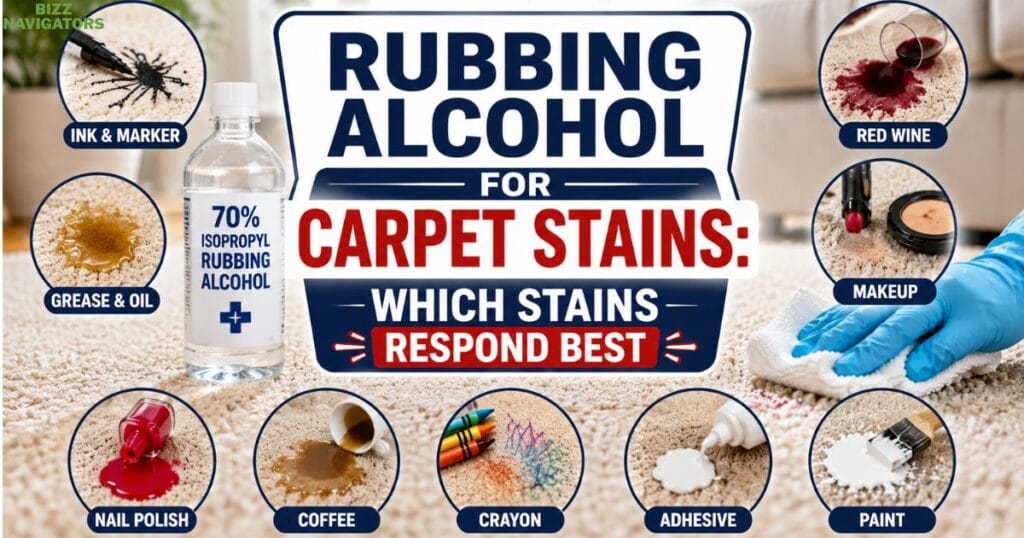 Rubbing Alcohol for Carpet Stains: Which Stains Respond Best?