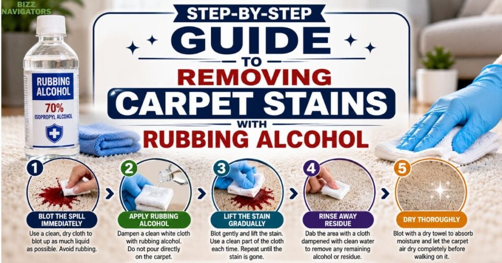 Step-by-Step Guide to Removing Carpet Stains with Rubbing Alcohol