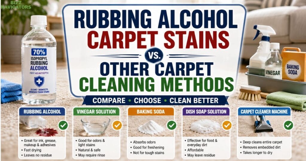 Rubbing Alcohol Carpet Stains vs. Other Carpet Cleaning Methods
