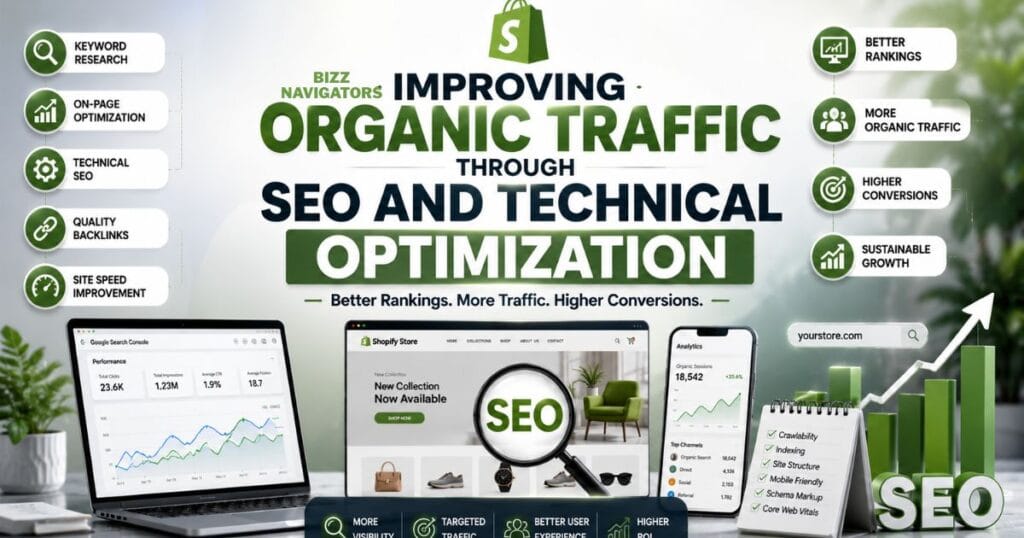 Improving Organic Traffic Through SEO and Technical Optimization