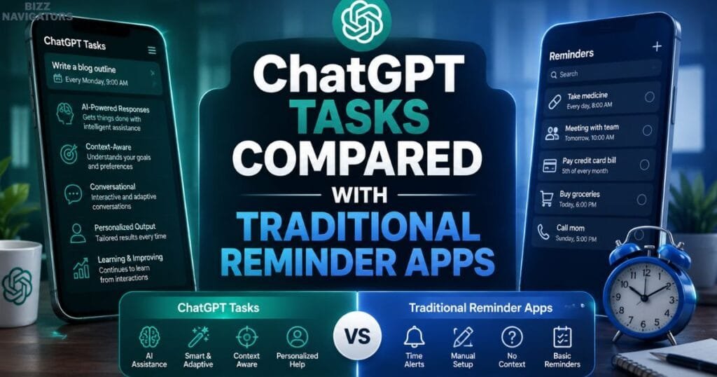 ChatGPT Tasks Compared with Traditional Reminder Apps