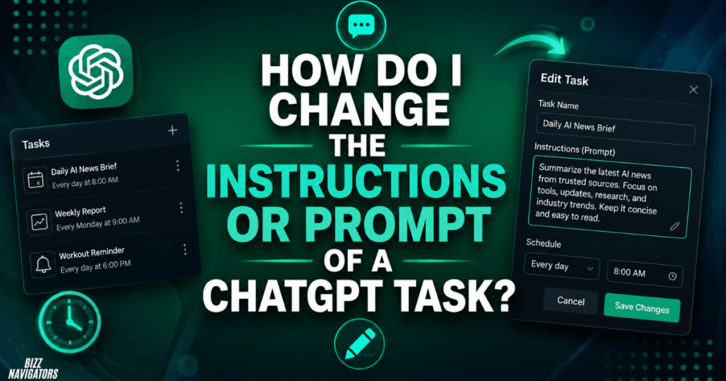 How to Edit ChatGPT Tasks
