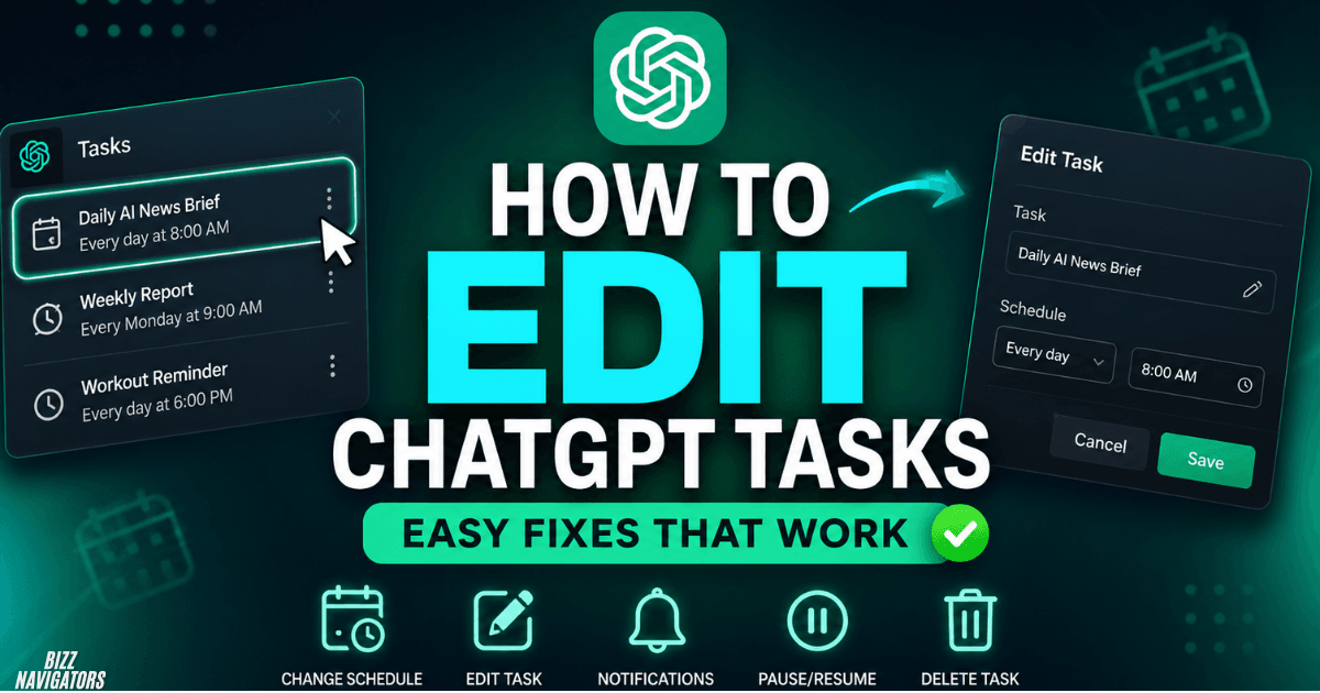 How to Edit ChatGPT Tasks