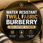 Water Resistant Twill Fabric Burberry
