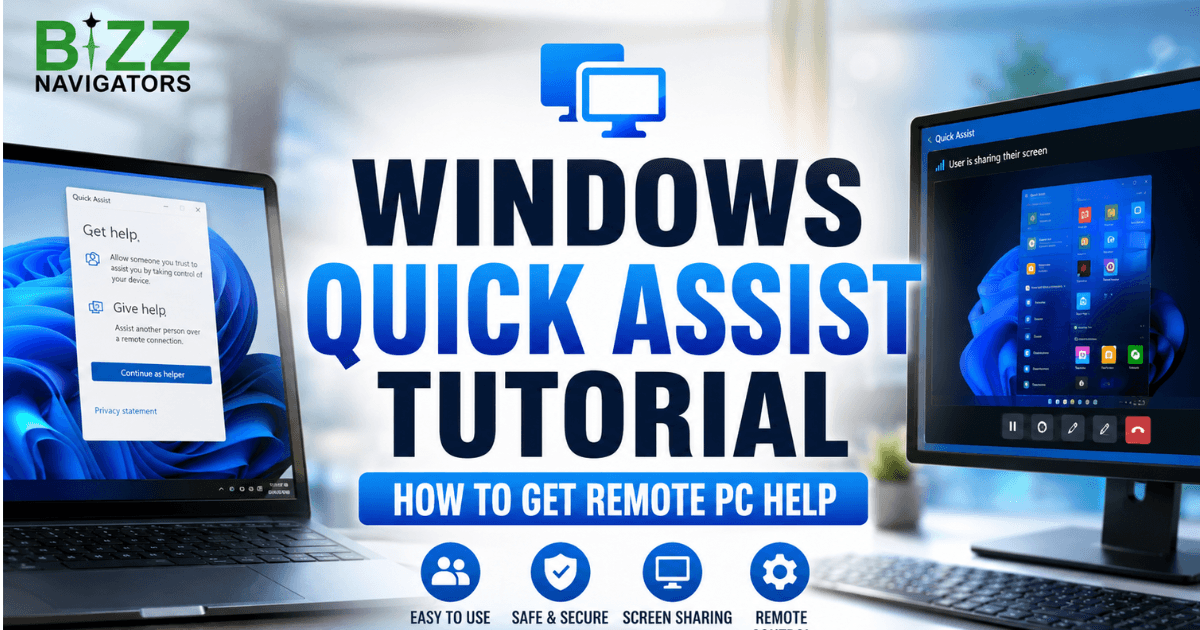 Windows Quick Assist Tutorial