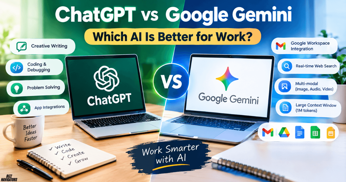 ChatGPT vs Google Gemini for Work