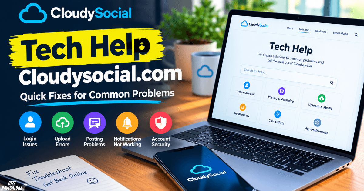 Tech Help Cloudysocial.com